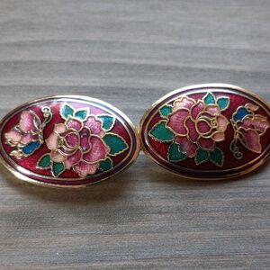 Vintage Cloisonne Earrings